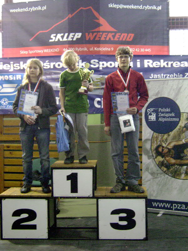 Puchar Polski, Jastrzębie-Zdrój 2009 — juniorzy młodsi na podium.