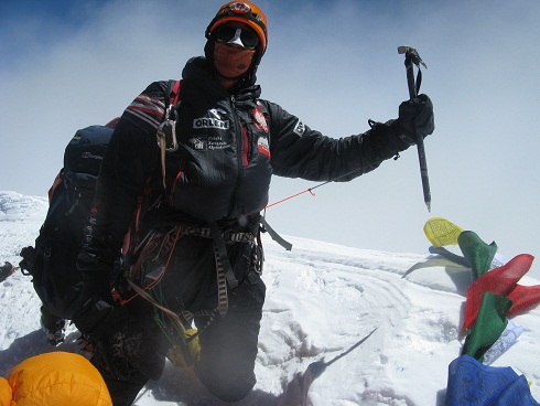 Adam Bielecki na szczycie K2 31.07.2012, 10.30 AM
