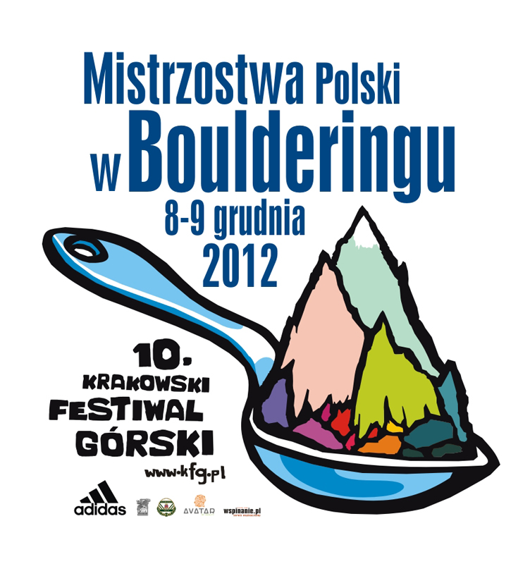 Mistrzostwa Polski w boulderingu - Kraków 2012 - logo.