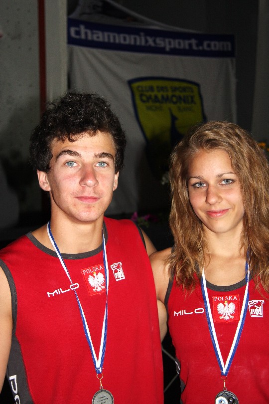 Mistrzostwa Europy w Chamonix - Marcin Dzieński i Aleksandra Rudzińska.