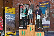 PPJ 2008, Wrocław - najlepsze juniorki młodsze w prowadzeniu: Karina Mirosław, Oliwia Masicz i Olga Karaśkiewicz.