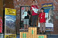 PPJ 2008, Wrocław - najlepsi juniorzy młodsi w prowadzeniu: Krystian Macieja, Gustaw Chojnowski i Jacek Czech.