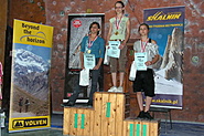 PPJ 2008, Wrocław - najlepsze juniorki w prowadzeniu: Klaudia Buczek, Małgorzata Rudzińska i Sylwia Buczek.