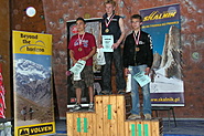 PPJ 2008, Wrocław - najlepsi juniorzy w prowadzeniu: Mateusz Baran, Wojciech Makowski i Kamil Ferenc.