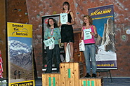 PPJ 2008, Wrocław - najlepsze młodzieżowcy/kobiety w prowadzeniu: Paulina Guz, Marta Lenartowicz i Agnieszka Grodzicka.