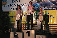 MPJ 2008, Tarnów - najlepsze juniorki młodsze na czas: Oliwia Masicz, Katarzyna Wicha i Karina Mirosław.