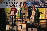 MPJ 2008, Tarnów - najlepsze juniorki na czas: Klaudia Buczek, Małgorzata Rudzińska i Sylwia Buczek.