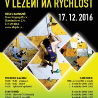 17 grudnia 2016 odbędą się „Mistrovství ČR v lezení na rychlost” czyli Mistrzostwa Czech we wspinaczce na czas