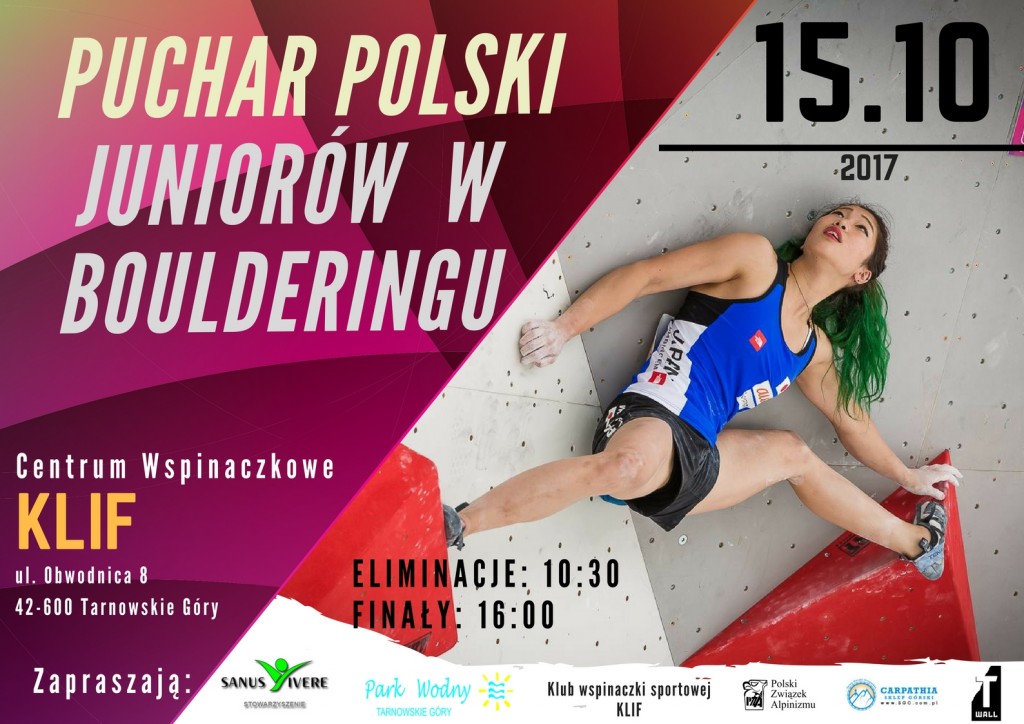 PLAKAT A3 PUCHAR POLSKI W BOULDERINGU
