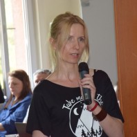 Renata Wcisło podczas dyskusji o "Taterniku"