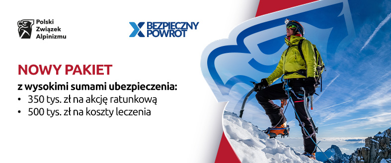 Bezpieczny powrót. Nowy pakiet z wysokimi sumami ubezpieczenia: 350 tys. zł na akcję ratunkową, 500 tys. zł na koszty leczenia