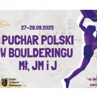 Puchar Polski Młodzików, Juniorów Młodszych i Juniorów w Boulderingu, Kraków, 27-28 września 2025