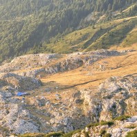 Baza widziana z góry, fot. Adam Łada (Prokletije 2025)