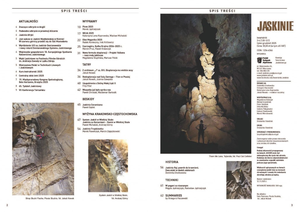 Jaskinie spis treści 120-121