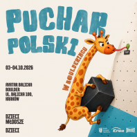 Puchar Polski Dzieci i Dzieci Młodszych w boulderingu, Kraków, 3-4 października 2026