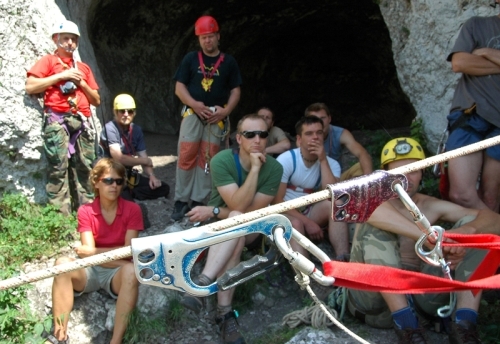 Kurs instruktorów alpinizmu jaskiniowego.