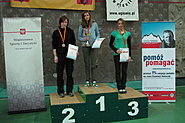 PPJ 2008, Warszawa - najlepsze juniorki młodsze w prowadzeniu: Patrycja Gawlas, Olga Karaśkiewicz i Karina Mirosław.