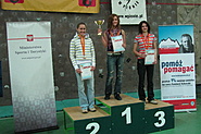 PPJ 2008, Warszawa - najlepsze juniorki w prowadzeniu: Sylwia Buczek, Klaudia Buczek i Aleksandra Katafias.