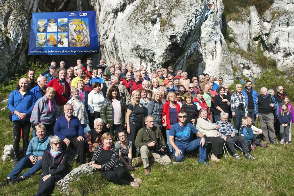 Skałki Rzędkowickie – zdjęcie zbiorowe wegantów, ludzi zapisanych na kartach Wielkiej Encklopedii Gór i Alpinizmu, 2017