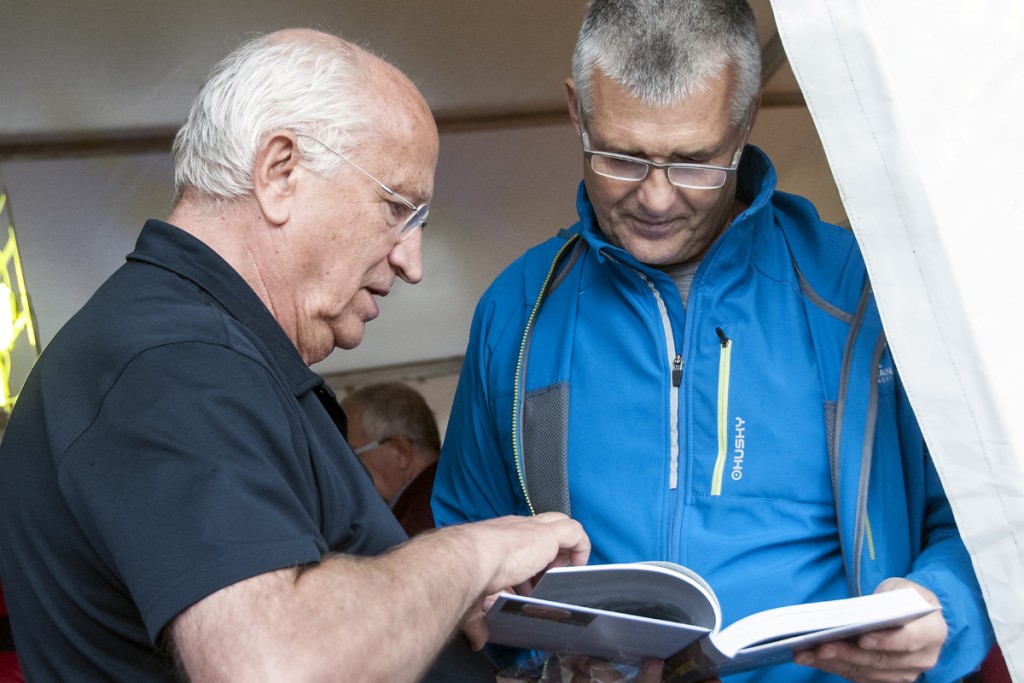 Jan Kiełkowski i Pavol Barabaš podczas Festiwalu Filmów Górskich w Lądku Zdroju, 2018