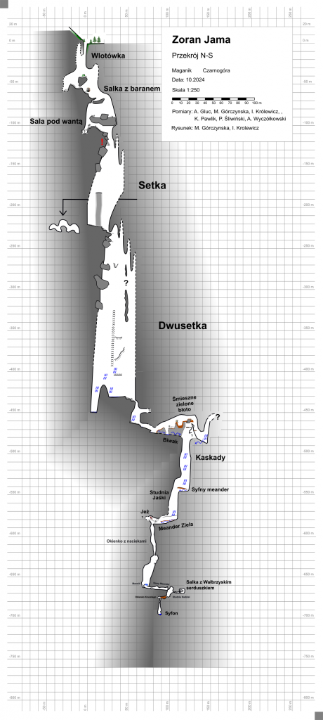 Zoran Jama przekroj N-S 2024