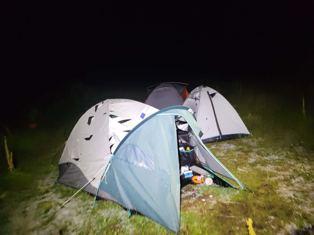 Straty po kolejnym nocnym gradobicu, fot. Adam Łada